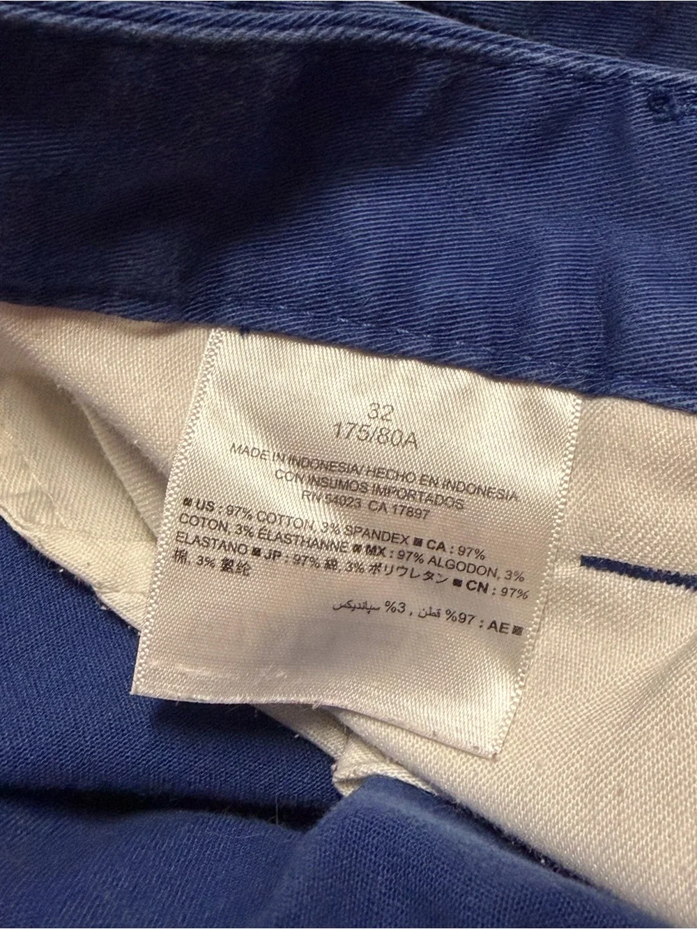 Old Navy Skinny Shorts Men’s 32 Blue Chino Casual Bottoms